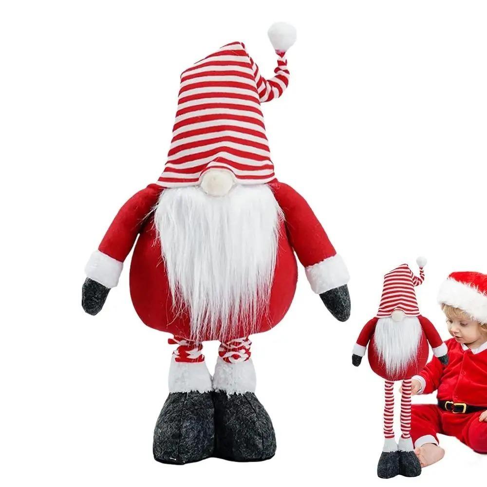 Niedliche Weihnachtsgnome Teleskop-Puppe Stehend Frohe Weihnachten Dekoration Heimdekoration