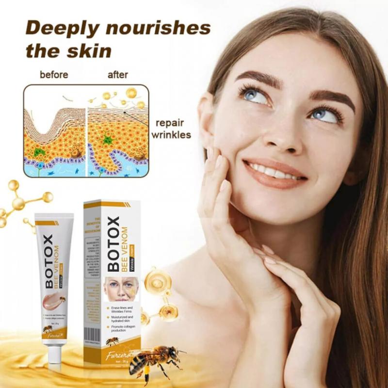 3PCS  Bee Venom Wrinkle Cream Bee Venom Skin Treatment Cream Anti-Wrinkle Firming Anti-Aging Moisturizing Lifting & Recovery for All