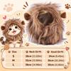 Furry Texture Pet Headwear Adjustable Dog Mane Wig Cute Cat Lion Costume  Photo Props