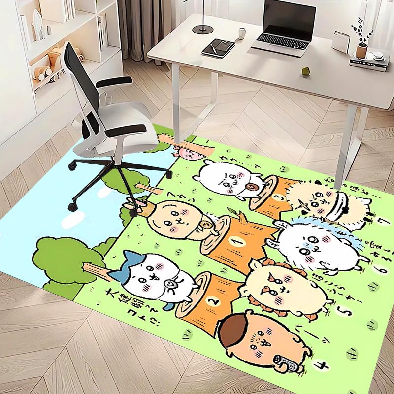 Chiikawa1 Printed Absorbent Washable Carpet, Non-Slip Bathroom Mats, Kitchen Rugs, Yoga Mat,Living Room Entrance, Camping Picnic Rugs