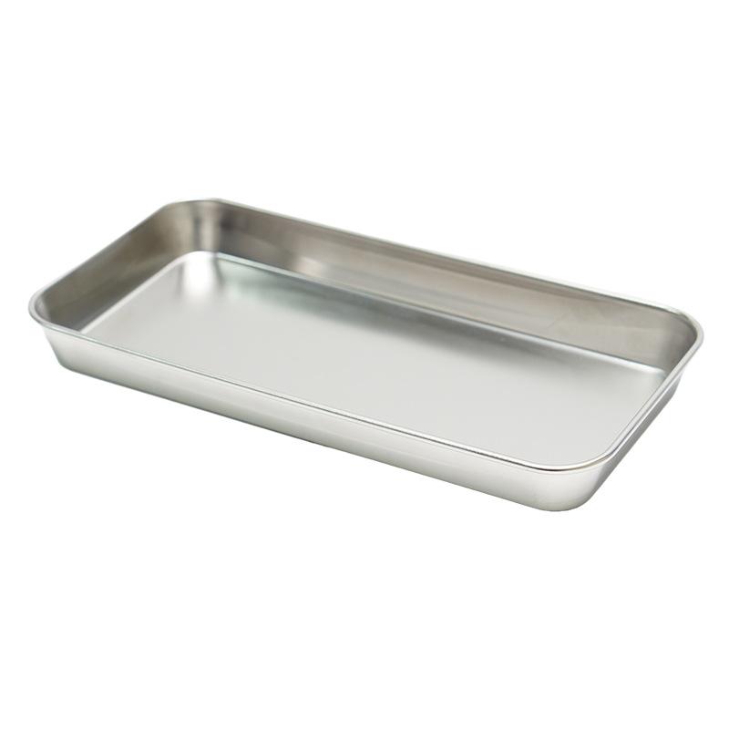 5pcs Dental Tray Stainless Steel Medical Surgical Tray For Instruments Metal Square Plate Dentistry Lab Tools Storage Box Dish