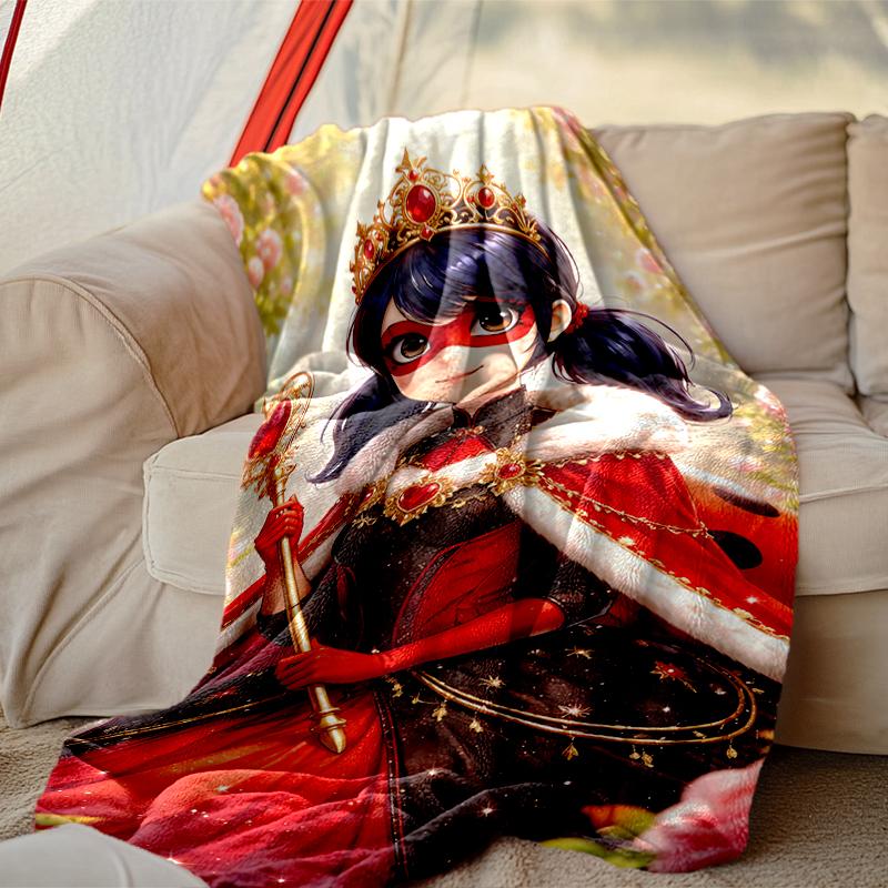 Ladybug Blanket Lightweight Print Throw Blanket For Couch, Bed, Car, A Heartfelt Gift for Your Family and Friends