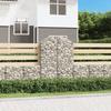 VidaXL Arched Gabion Basket Gabion Cage Gabion Wall Stone Basket Gabion for Stone Garden Patio Outdoor 153437