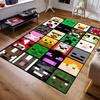 Alfombra Elegante 3D M-C Pixel Art Alfombra Sala de Estar Dormitorio Alfombra Fácil de Limpiar Alfombra Duradera Cómoda para Sofá Silla Decoración del Hogar