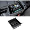 JDMCAR Center Console Organizer Compatible With Toyota 4Runner Accessories 2010-2024 And Kia Telluride (-2024), Ert ABS Black Materials Tray, Armrest
