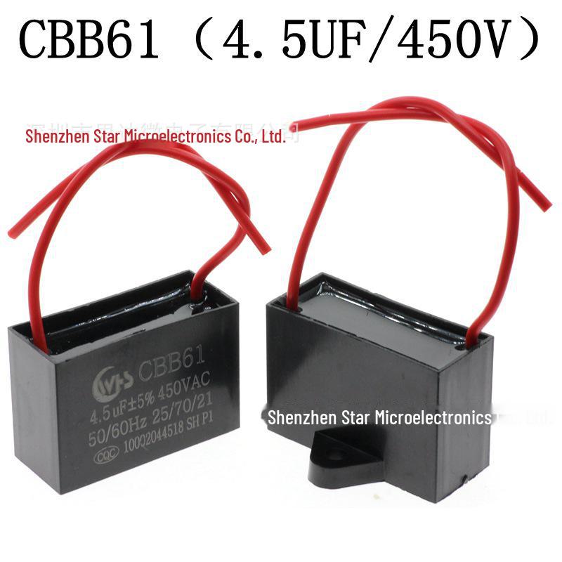 CBB61 Ceiling Fan Start Capacitor (1.2-5UF, 450V) for Range Hoods