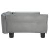 VidaXL Dog Bed, Pet Sofa with Wooden Frame, Basket for Puppies Indoor House, Light Grey 171811