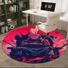 1pc Jujutsu Kaisen Satoru Gojo Round Carpet - Anime Design Chair Mat, Non-Slip Rug for Office, Home Decor, Living Room