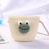 Mini Fashion Handmade Girls Summer Children Weaving Bag Shoulder Bag Handbags Straw Beach Bag