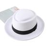 Anime Cosplay Kibutsuji Muzan Costume Hat Halloween Party Fedora Hat Unisex Winter Hats Ribbon Band Hat Classic White Formal Cap