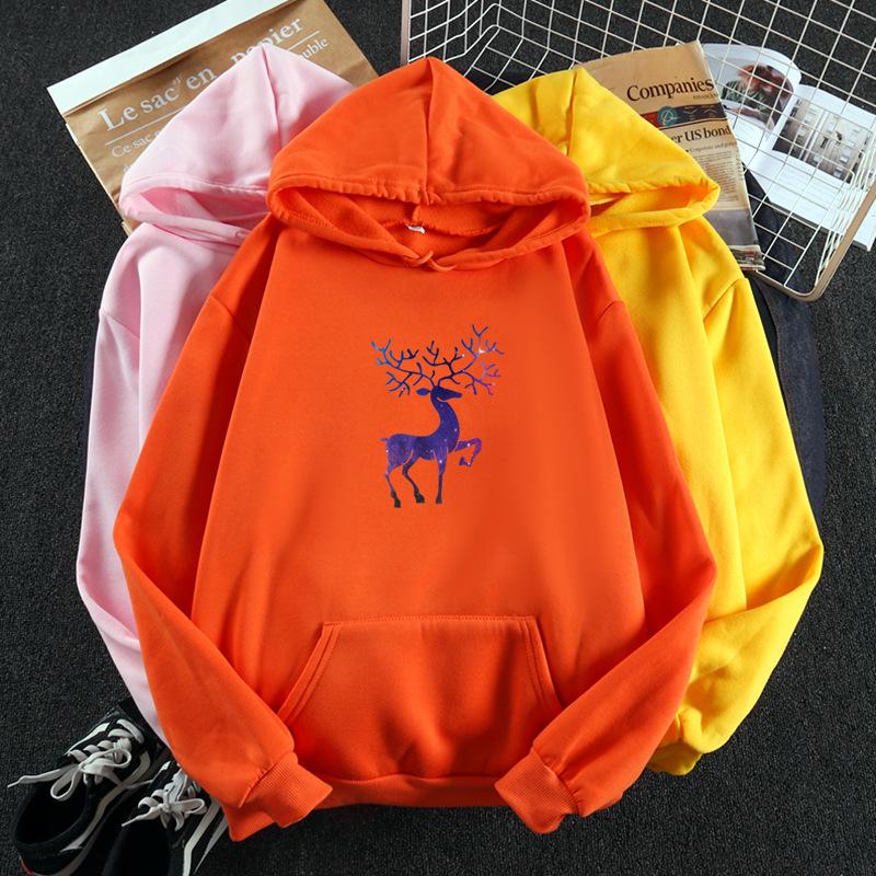 2026 Korean Style Women's Hooded Velvet Sweatshirt & Loose Jacket for Autumn Winter