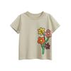 27Home Brand Export Children's Clothing 2026 Summer Floral Pure Cotton Short-Sleeved T-Shirt Girls Baby Clothes Korean Style