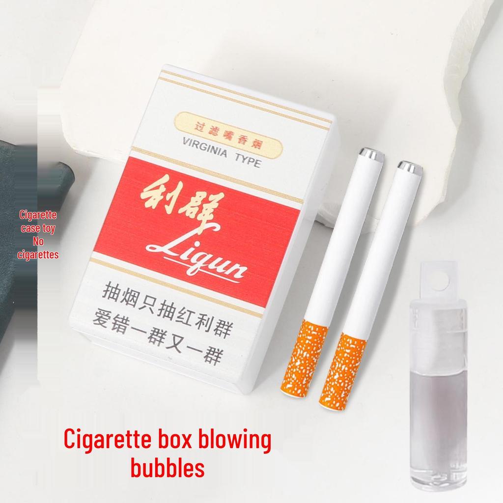 Bubble Blowing Cigarette Case Prank Toy - Adult Stress Relief & Quit Smoking Aid
