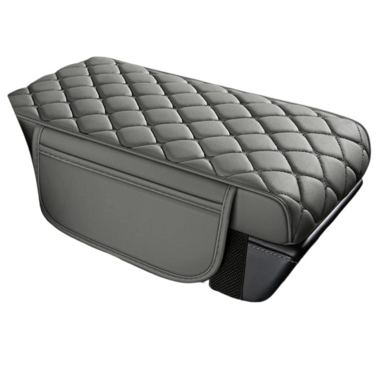 Memory Foam Car Center Console Armrest Pad With Elastic Straps For Enhancing Driving Comfort And Side Storage Pockets