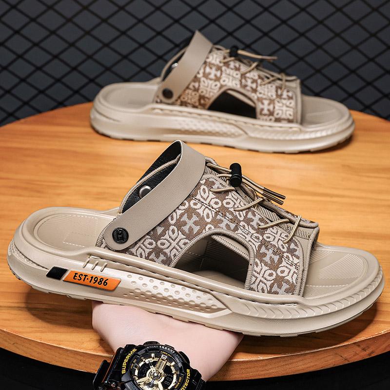 High Quality Men's Casual Sandals Summer Outdoor Breathable Anti Slip Waterproof Beach Shoes Youth Dual-purpose Sports Slippers