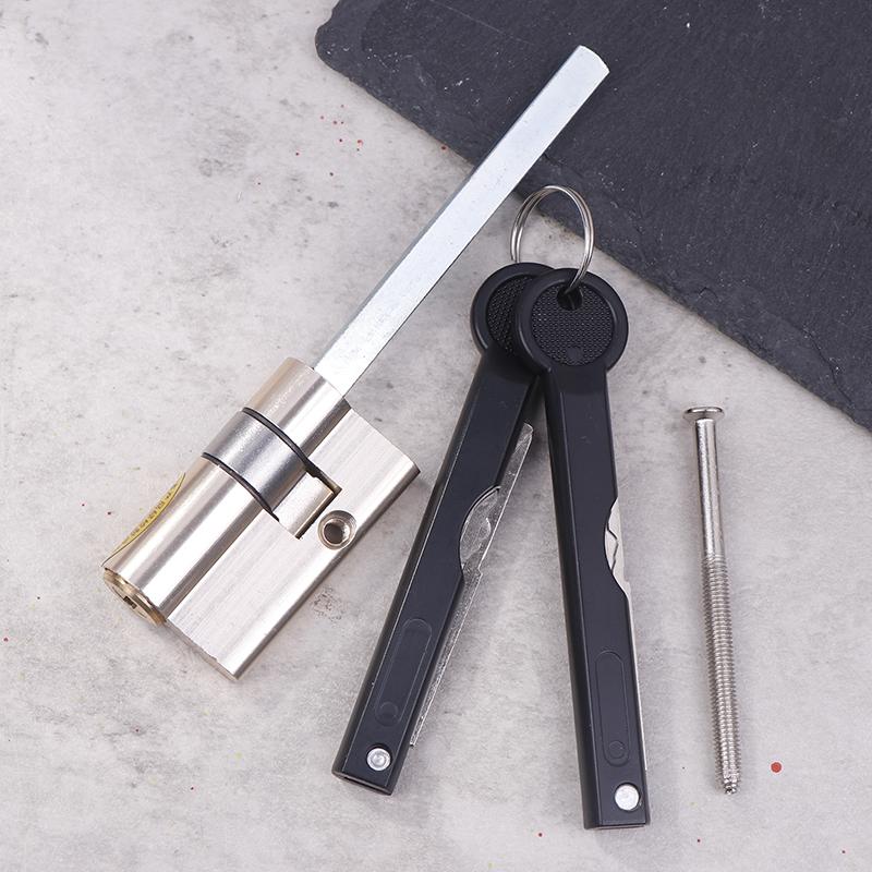 Copper Automatic Fingerprint Lock Cylinder With Tail C-Class Core Anti-Theft Door Emergency Lock Core