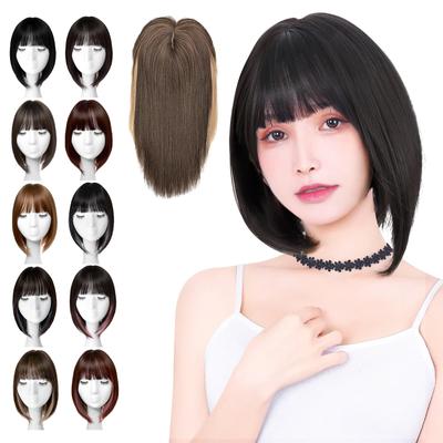 TefuRe Περούκα Look Εξτένσιονς Απόκριες Cosplay Κοντή Μακριά Μερική Περούκα Φράντζα Στροβιλισμός Φυσικά Μαύρα Μαλλιά Τούφα Κρύψτε Άσπρα Μαλλιά Κρύψτε Λεπτά Μαλλιά