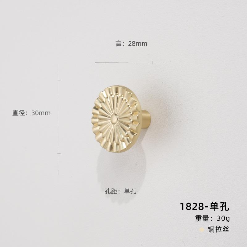 High-End Licht Luxus, Antikbronze Farbe, Halbkreisförmiger Griff, Schrank Schublade, Schranktürgriff, Französisch, Retro Gold, Kleiner Griff