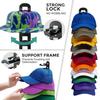 Baseball Cap Hanger Wall Mounted Hat Organizer Holds Up To 10 Hats Space Saving Cap Holder Hat Hanger for Door Closet Bedroom Dorm