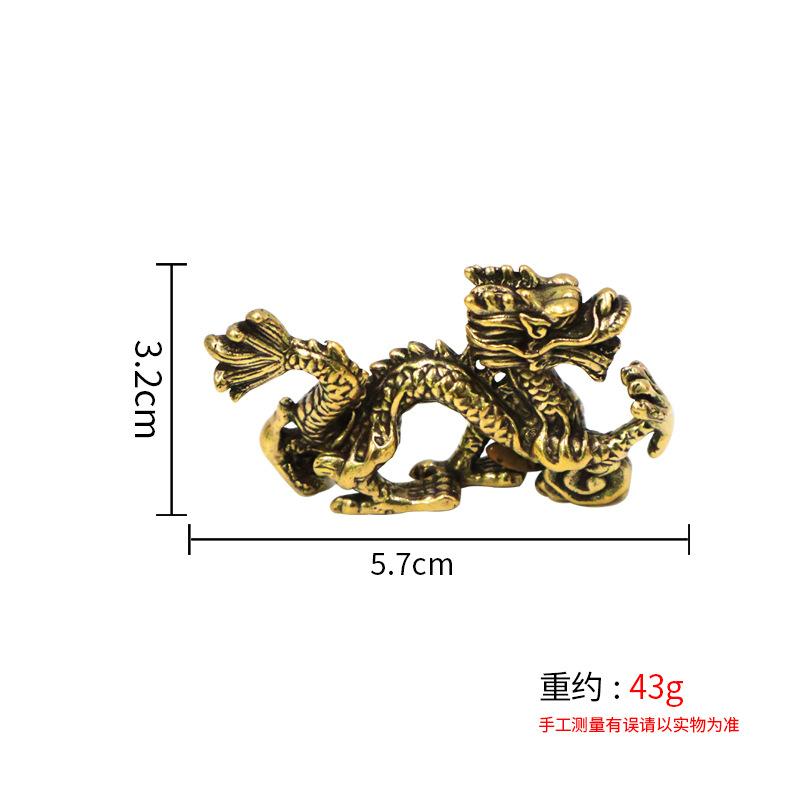 Wealth Tea Pet Wholesale Solid Brass Desktop Zodiac Lucky Small Figurines