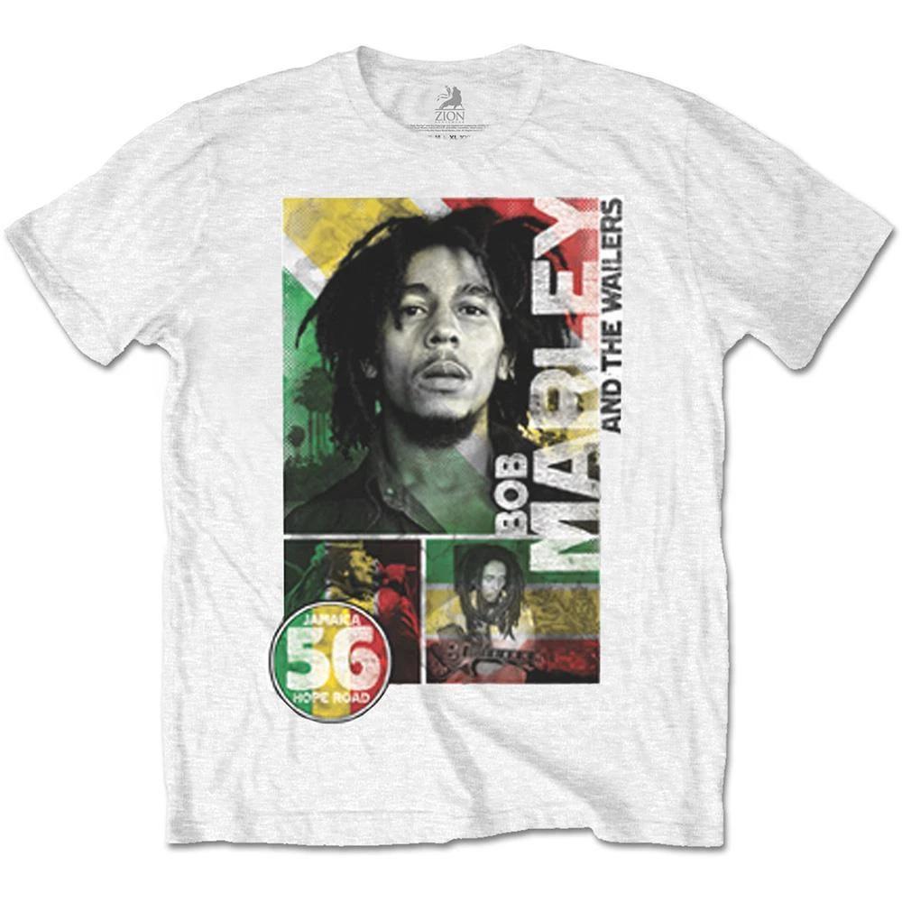 Official Licensed Bob Marley 56 Hope Road T Shirt Reggae Rasta Legend S