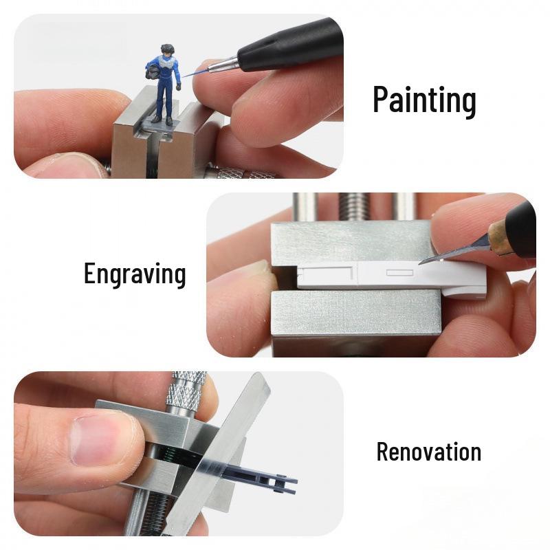 Stainless Steel Small Bench Vise for Model Painting and Gundam Modification