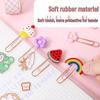 Rose Gold Creative Cartoon Metal Paperclip – Cute Irregular Bookmark Gift for Students