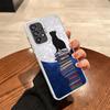 Black Cat Aesthetic Pattern Soft Phone Case for Samsung A17 A16 A15 A14 A13 A57 A56 A55 A54 A53 A37 A36 A35 A34 A33 A26 A25 A24