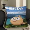 Animated TV Series H-Hilda Pillow Cushion Cover Pillowcase Living Room Sofa Home Decor Customized