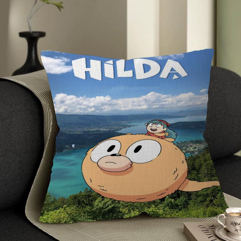 Animated TV Series H-Hilda Pillow Cushion Cover Pillowcase Living Room Sofa Home Decor Customized