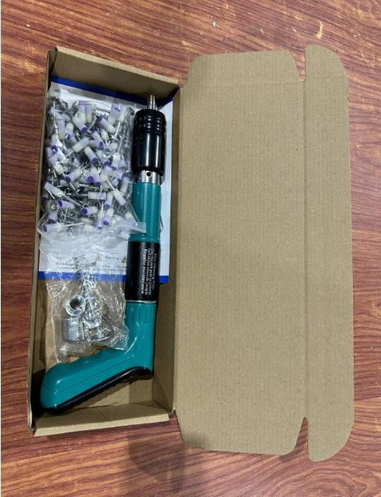 Silenced Mini Powder-Actuated Nail Gun for Concrete Walls