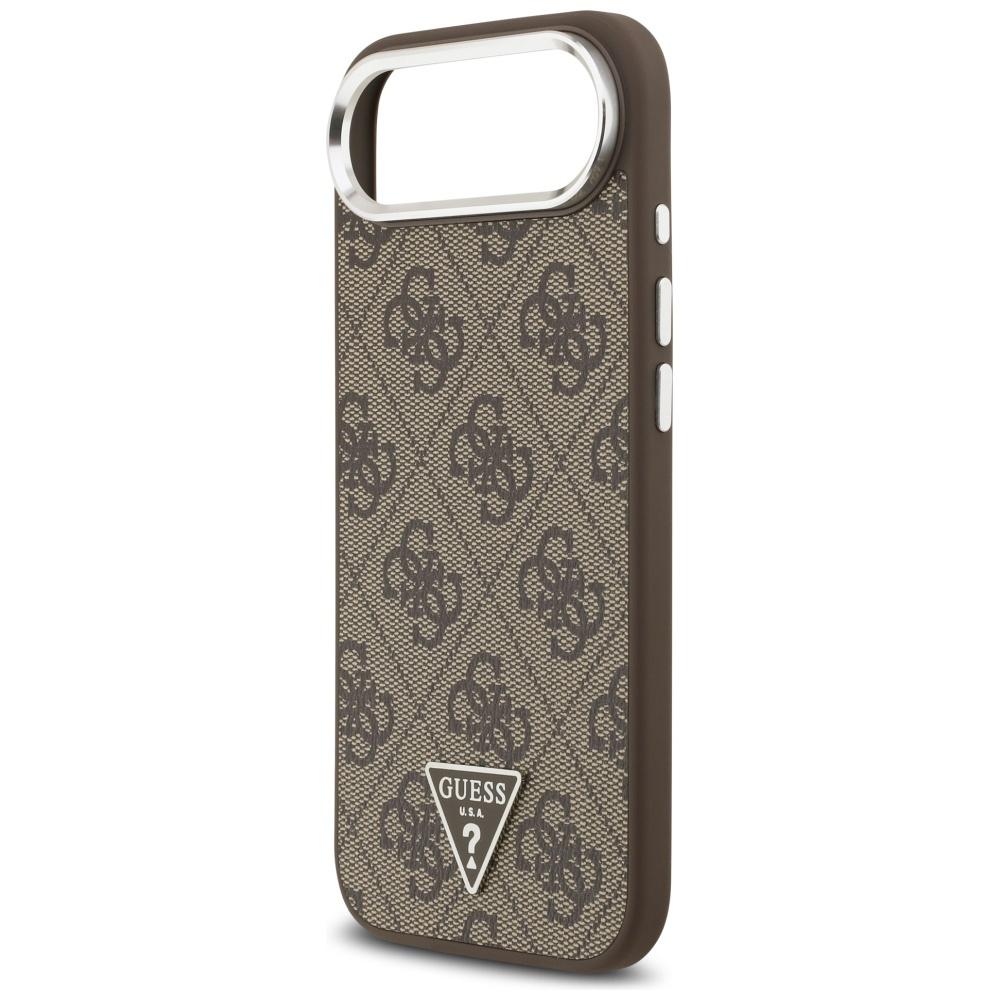 Guess 4G Triangle Logo MagSafe case for iPhone Air brown silver