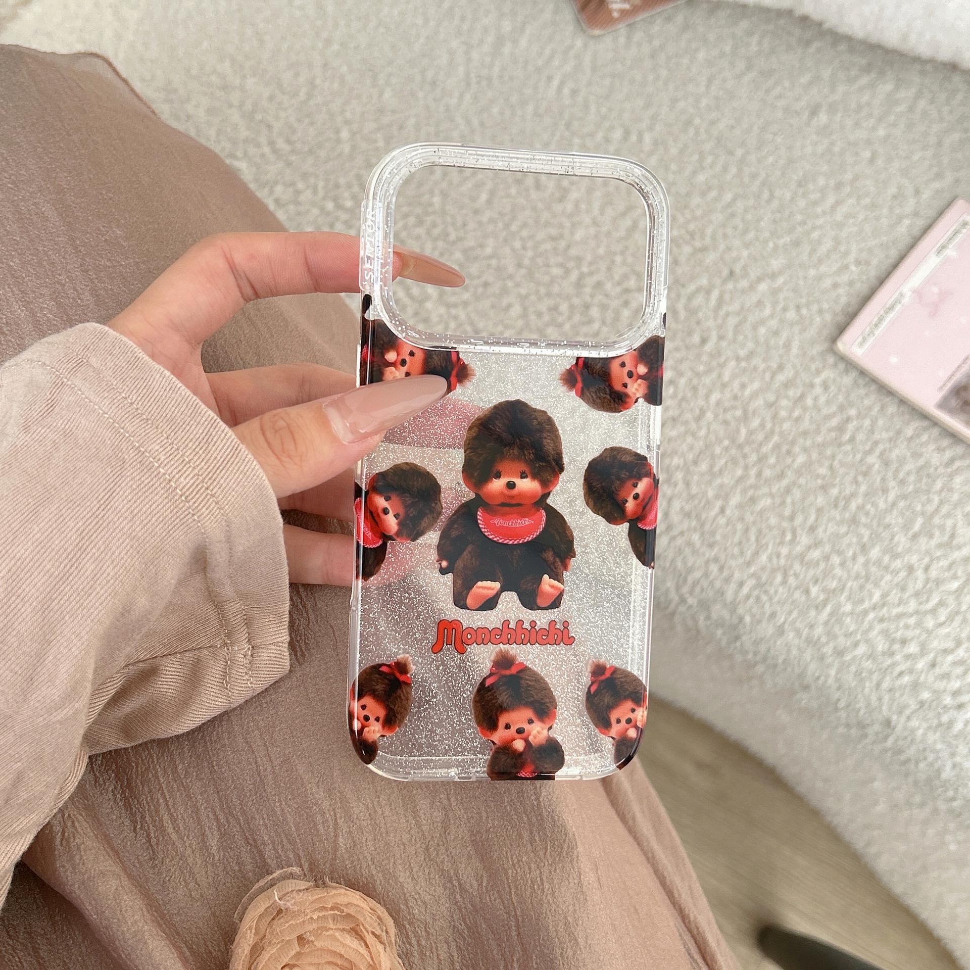 

Adorable Monchhichi iPhone 17/16 Pro Max/15/14 Case with High-End Feel iPhone 14 Pro Max