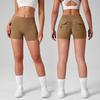 Sports Fitness Yoga Shorts Women's Nude Peach Hip Tooling Pocket Training Peach Pants Quick-drying Hip-lifting Yoga Pants