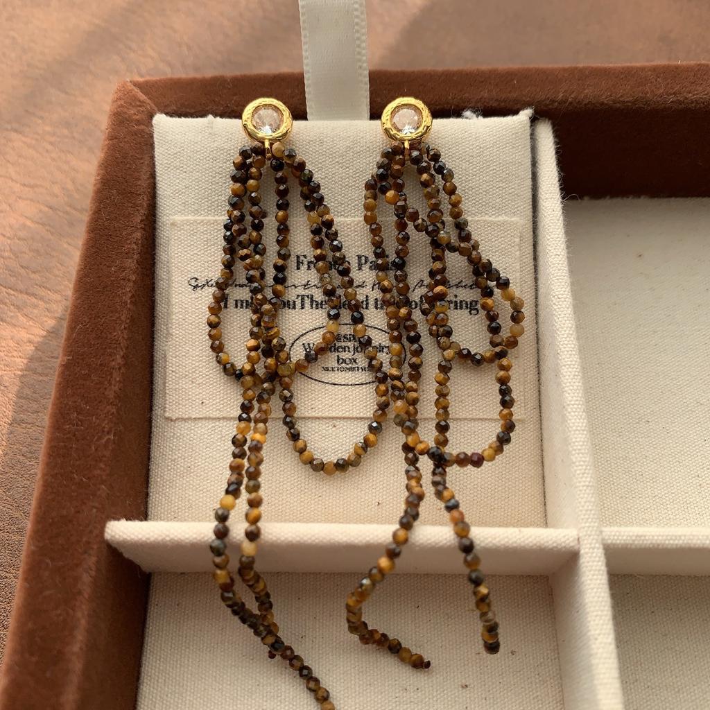 French Multi-Layer Pearl Fringed Ear Buckle Earrings, Court Style, Extravagance, Autumn And Winter Temperament, Versatile Earrings, Light Luxury