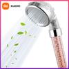 1PC ABS Filtered Shower Head Anti Limestone High-Pressure Water Saving Handheld Clear Showerheads with Filter Beads for Bathroom
