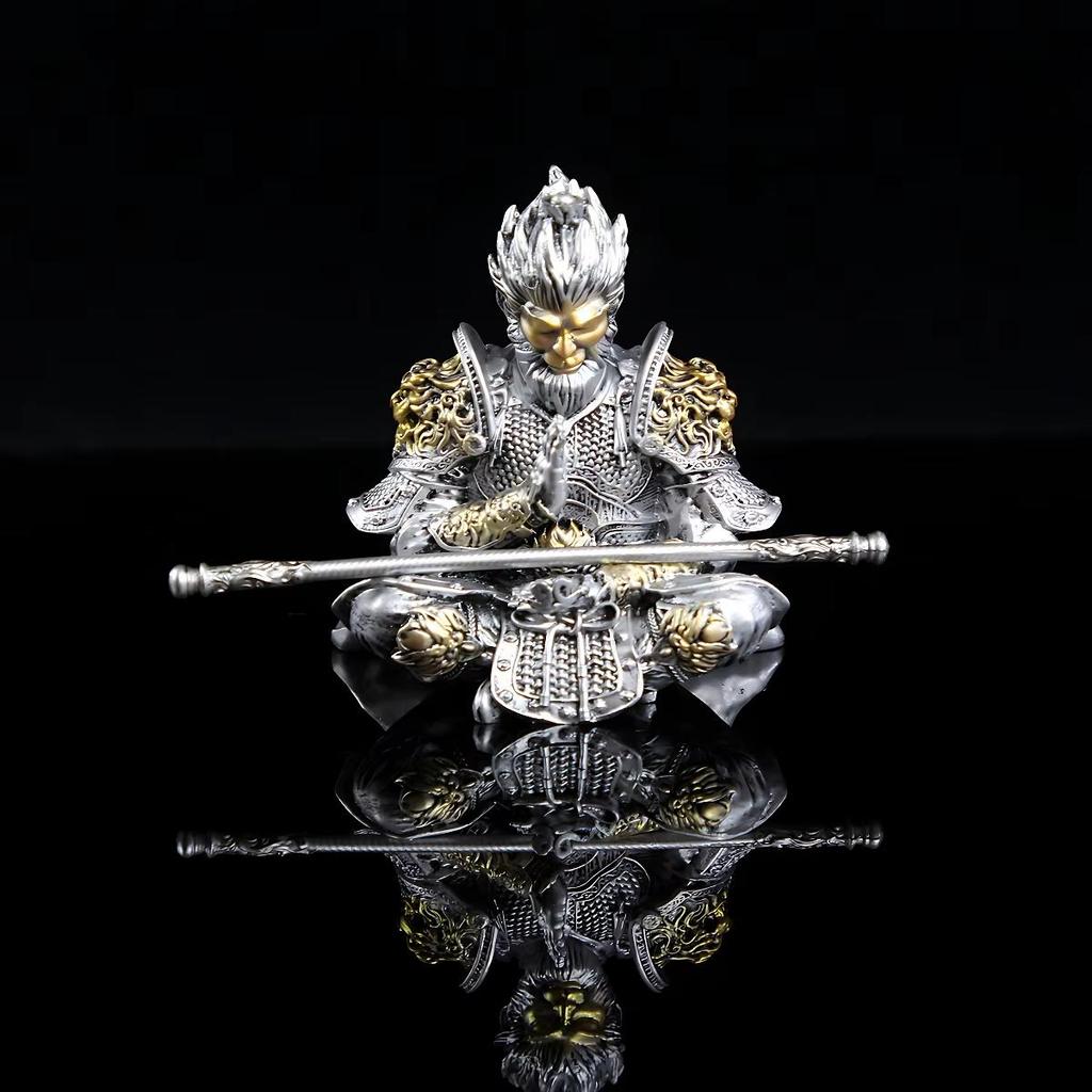 1pc Sun Wukong Action Figure Car Ornament Realistic Design Dashboard Decoration for Car Interior Decor