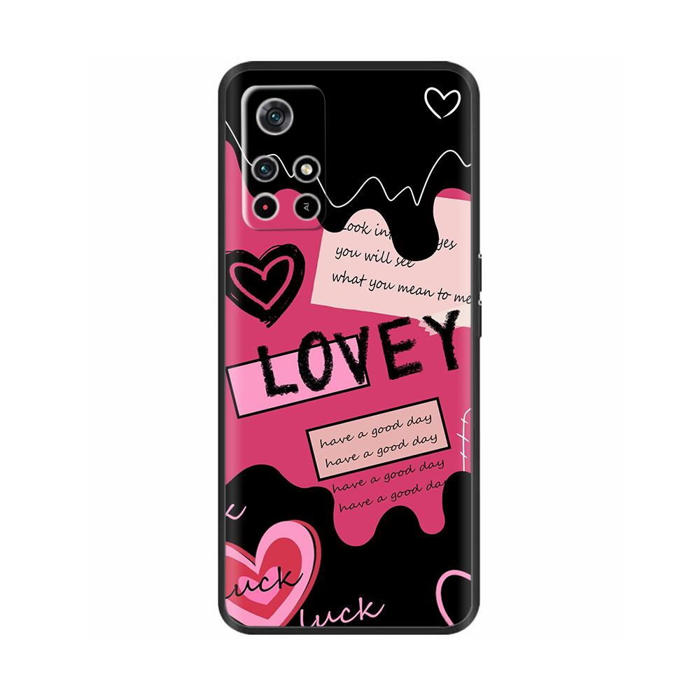 For Poco X4 Pro 5G Poco M4 Pro Case Cute Cartoon Soft Liquid Silicone Phone Housing Cover For Xiaomi Poco M4 Pro 4G Fundas Coque