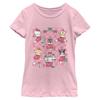 Summer 2026 popular Sanrio character printed Christmasthemed cotton Tshirt Adult size Family outfit Loose and comfortable