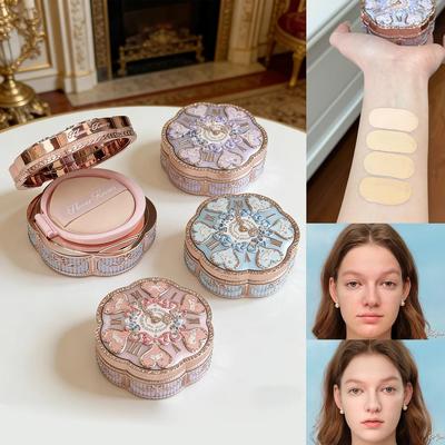 Flowerknows Bunny Garden Collection Cushion Crème Fond de Teint Correcteur Base de Maquillage Longue Tenue Contrôle du Sébum Crème Blanchissante