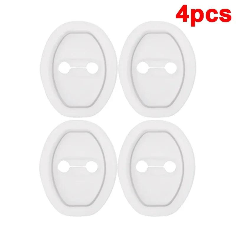 Universal Car Door Mute Shock Absorbing Pad Silicone Doors Lock Buckle Bumper Cars Locks Protective Accessories Automotive Parts