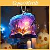 Halloween Themed Magic Book Pumpkin Pattern Acrylic Pendant For Decor Holiday