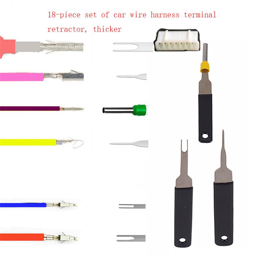 18pcs Terminal Removal Tool for Car Electrical Wiring