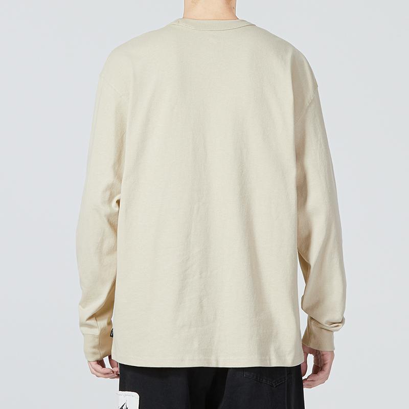 Men's Nike T Shirts Men's Khaki Crew Neck Moderate Straight Fit