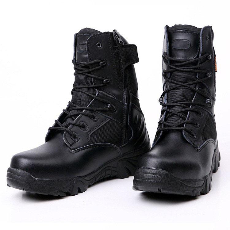 water resistant combat boots