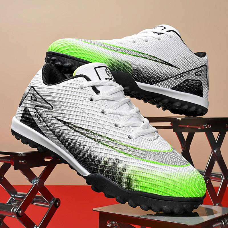 2025 new children's football shoes boys and students girls broken nails Velcro casual game sports shoes
