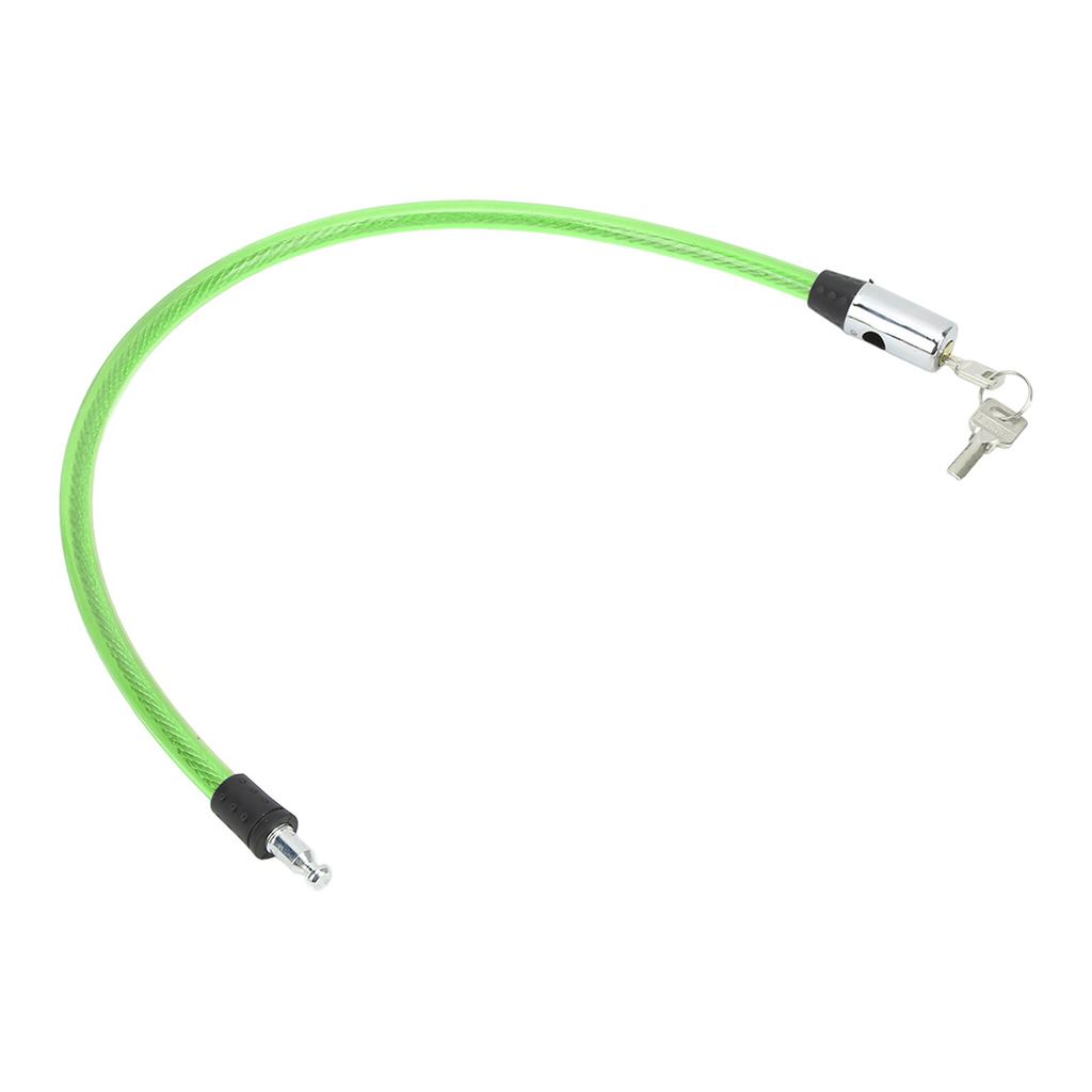 Bike Lock Cable Sturdy Durable Steel Wire Portable Wide Application Easy Operation Cable Lock for Bike Motorcycle GateGreen