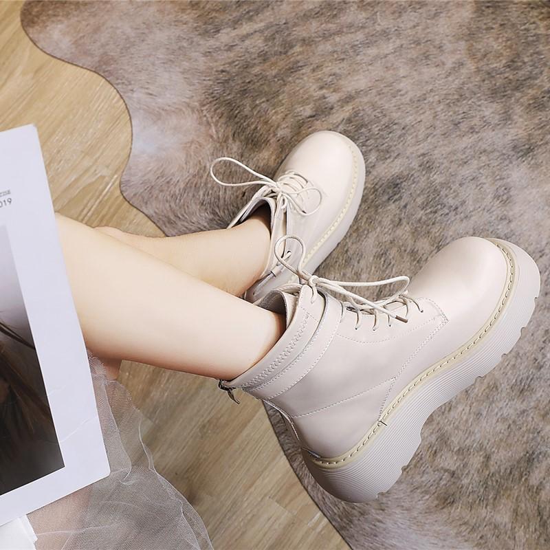 Fashion AIYUQI Women Booties Genuine Leather 2025 Winter New Platform Ankle Boots Women Retro Fleece Round-toe Fashion Boots Women
