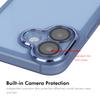 For iPhone 16 Plus Case Matte TPU Phone Cover with Lens Film