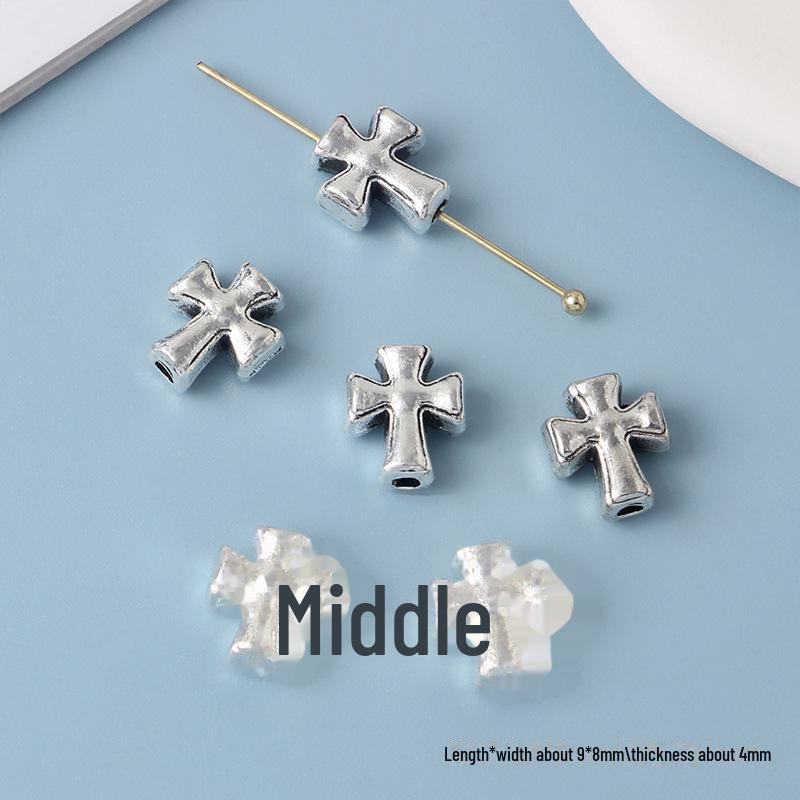 Συλλογή Κοσμημάτων με Χάντρες από Κράμα Cross Knight Our Lady: Χειροποίητα DIY βραχιόλια, κολιέ και σκουλαρίκια υλικά